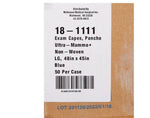 Exam Cape Blue 4X-Large Open Sides Snap Closure Unisex 18-1111