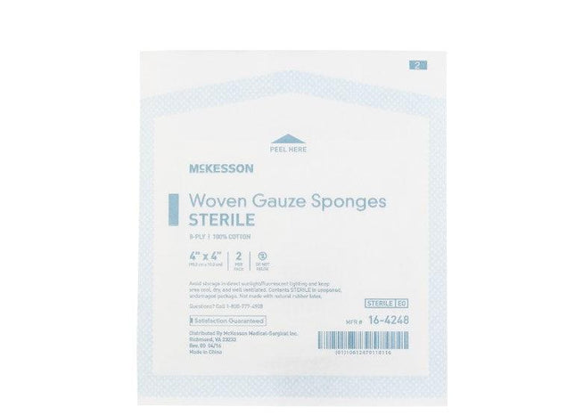 McKesson | Gauze Sponge Cotton Square Sterile | 16-42228-1