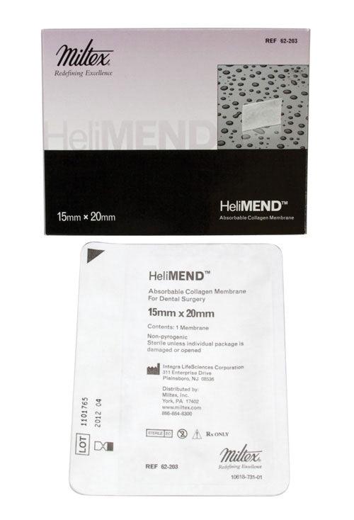 Miltex HeliMend Collagen Membrane 15 x 20 mm, Absorbs in 4 to 8 Weeks, Single Membrane 62-203