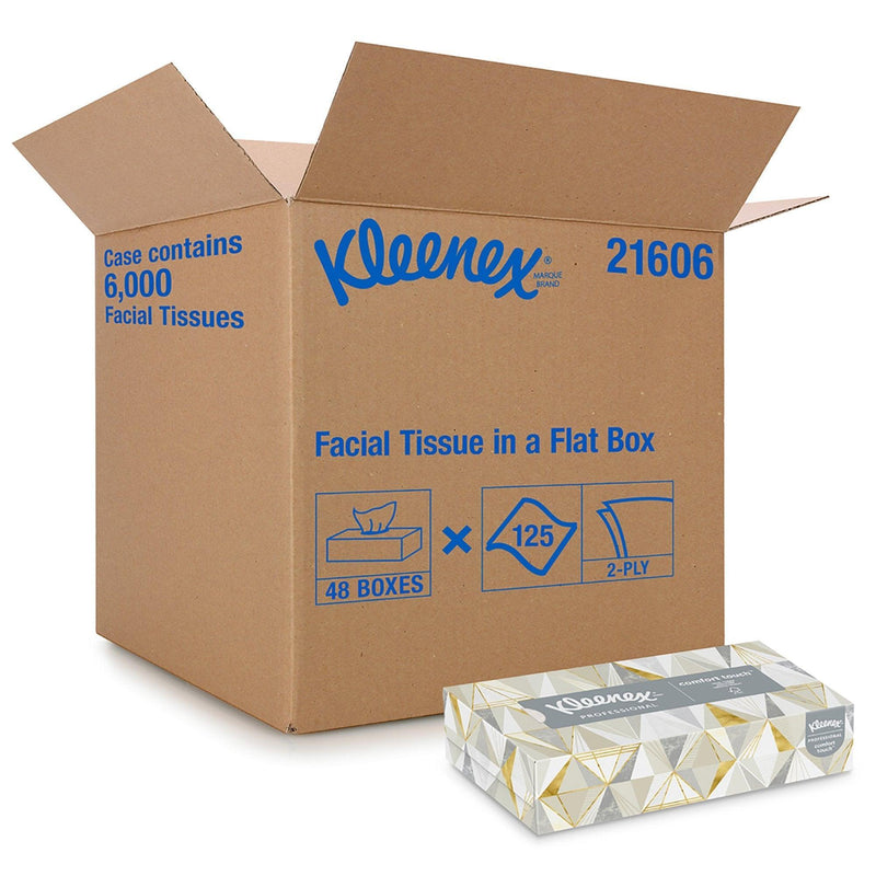 Kleenex Facial Tissue White 8 X 8-2/5 Inch 125 Count 21606-1