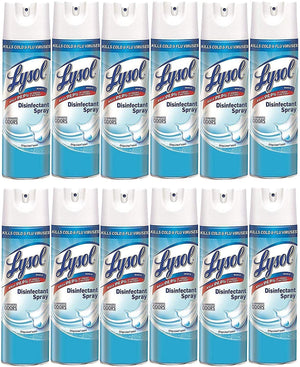 Lysol Disinfectant Spray, Crisp Linen, 228oz (12X19oz) 259737-12H