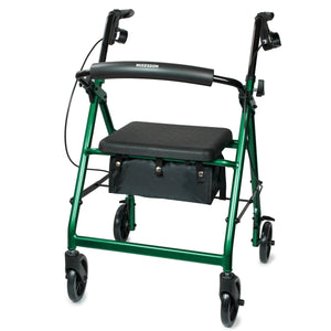 McKesson 4 Wheel Rollator Adjustable Height / Folding Aluminum Frame 146-R726GR