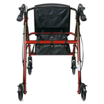 McKesson 4 Wheel Rollator Adjustable Height / Folding Aluminum Frame 146-R726BK