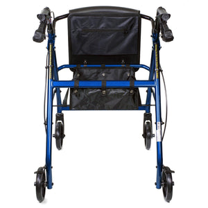 McKesson 4 Wheel Rollator Adjustable Height / Folding Aluminum Frame 146-R726BK