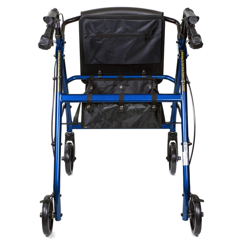 McKesson 4 Wheel Rollator Adjustable Height / Folding Aluminum Frame 146-R726BK