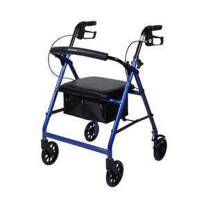 McKesson 4 Wheel Rollator Adjustable Height / Folding Aluminum Frame 146-R726BK