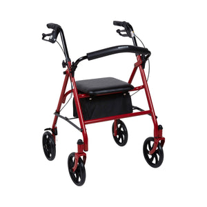 McKesson 4 Wheel Rollator Adjustable Height / Folding Steel Frame 146-10257BL-1
