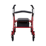 McKesson 4 Wheel Rollator Adjustable Height / Folding Steel Frame 146-10257BL-1
