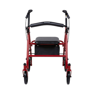 McKesson 4 Wheel Rollator Adjustable Height / Folding Steel Frame 146-10257BL-1