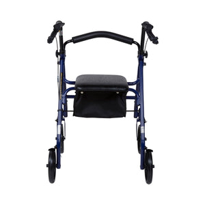 McKesson 4 Wheel Rollator Adjustable Height / Folding Steel Frame 146-10257BL-1