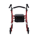 McKesson 4 Wheel Rollator Adjustable Height / Folding Steel Frame 146-10257BL-1