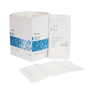 McKesson Abdominal Pad Nonwoven Cellulose Rectangle Sterile 16-4252-CS1