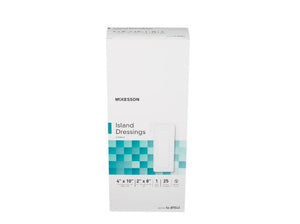 McKesson Adhesive Dressing Polypropylene / Rayon Square White Sterile 16-89022