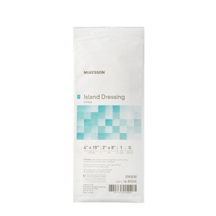 McKesson Adhesive Dressing Polypropylene / Rayon Square White Sterile | McKesson | SurgiMac