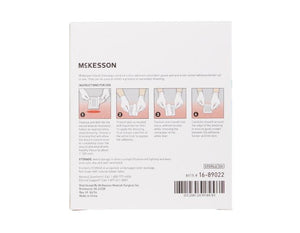 McKesson Adhesive Dressing Polypropylene / Rayon Square White Sterile 16-89022