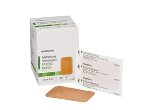 McKesson Adhesive Strip Fabric Rectangle Tan Sterile 16-4816-BX100