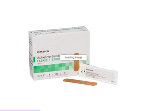 McKesson Adhesive Strip Fabric Rectangle Tan Sterile 16-4813-CS24