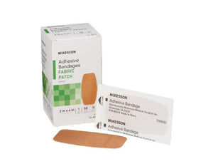 McKesson Adhesive Strip Fabric Rectangle Tan Sterile 16-4820-CS24