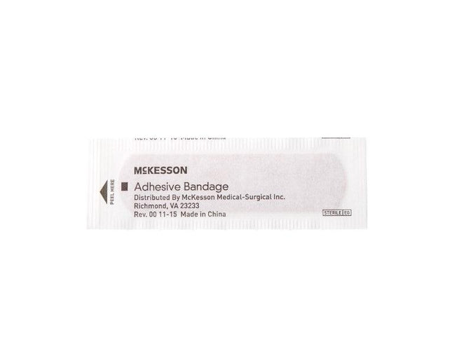 McKesson | McKesson Adhesive Strip Fabric Rectangle Tan Sterile | 16-4811-BX100