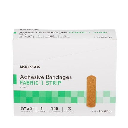 McKesson Adhesive Strip Fabric Rectangle Tan Sterile | McKesson | SurgiMac