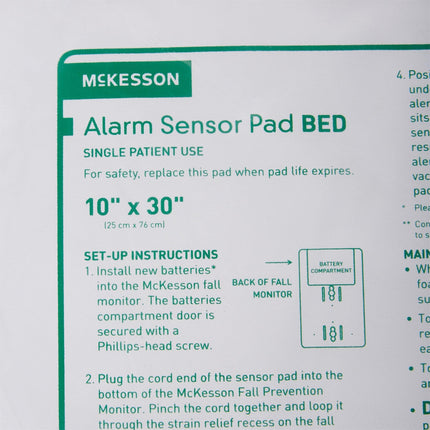 McKesson Alarm Sensor Pad Brand 10 X 15 Inch (25 cm x 38 cm) | McKesson | SurgiMac