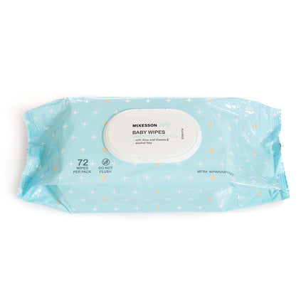 McKesson Baby Wipe Soft Pack Aloe / Vitamin E Unscented 72 Count | WPWBABY72U | | Baby Wipes, Skin Care | McKesson | SurgiMac