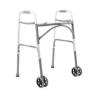 McKesson | McKesson Bariatric Folding Walker Adjustable Height Steel Frame 500 lbs. Weight Capacity 32 to 39 Inch Height | 146-10220-2WW