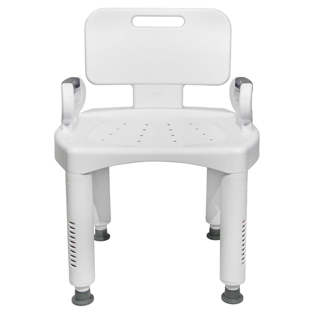 McKesson | McKesson Bath Bench Removable Arms Plastic Frame Removable Backrest 21-1/4 Inch Seat Width | 146-RTL12505