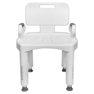 McKesson Bath Bench Removable Arms Plastic Frame Removable Backrest 21-1/4 Inch Seat Width 146-RTL12505