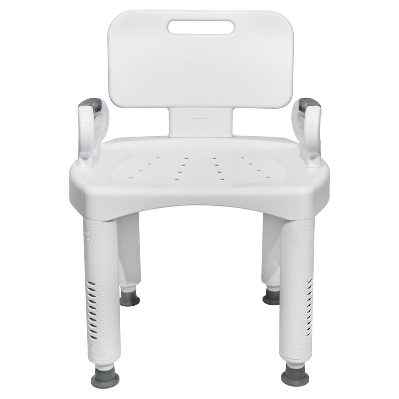 McKesson Bath Bench Removable Arms Plastic Frame Removable Backrest 21-1/4 Inch Seat Width 146-RTL12505