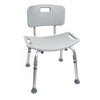 McKesson Bath Bench Without Arms Aluminum Frame Removable Backrest 19-1/4 Inch
