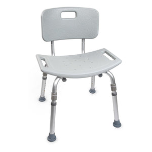 McKesson Bath Bench Without Arms Aluminum Frame Removable Backrest 19-1/4 Inch 146-12202KD-4