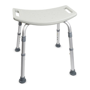 McKesson Bath Bench Without Arms Aluminum Frame Removable Backrest 19-1/4 Inch 146-12203KD-4