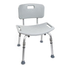 McKesson | McKesson Bath Bench Without Arms Aluminum Frame Removable Backrest 19-1/4 Inch Seat Width | 146-12202KD-1