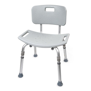 McKesson Bath Bench Without Arms Aluminum Frame Removable Backrest 19-1/4 Inch Seat Width 146-12202KD-1