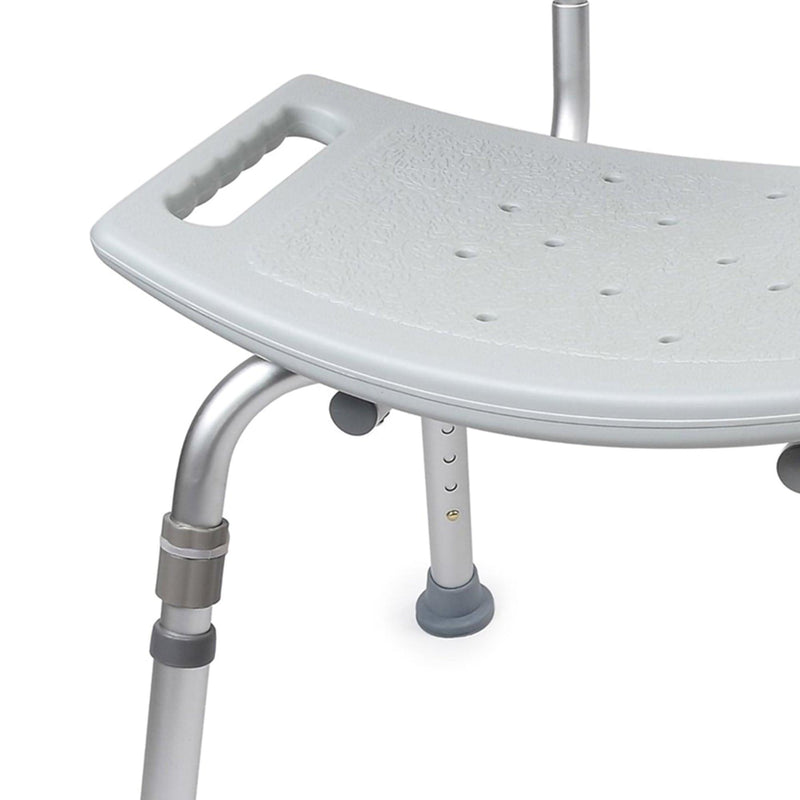 McKesson Bath Bench Without Arms Aluminum Frame Removable Backrest 19-1/4 Inch Seat Width 146-12202KD-1