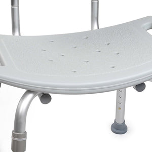 McKesson Bath Bench Without Arms Aluminum Frame Removable Backrest 19-1/4 Inch Seat Width 146-12202KD-1