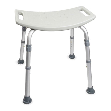 McKesson Bath Bench Without Arms Aluminum Frame Removable Backrest 19-1/4 Inch Seat Width