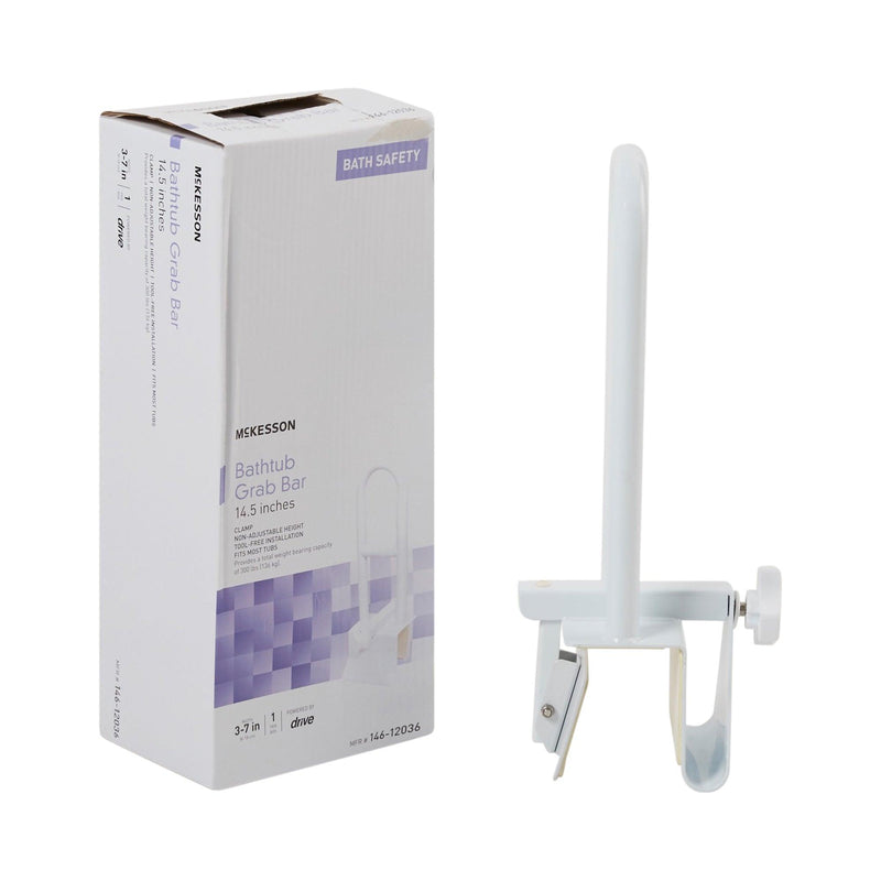McKesson Bathtub Grab Bar White Steel 146-12036