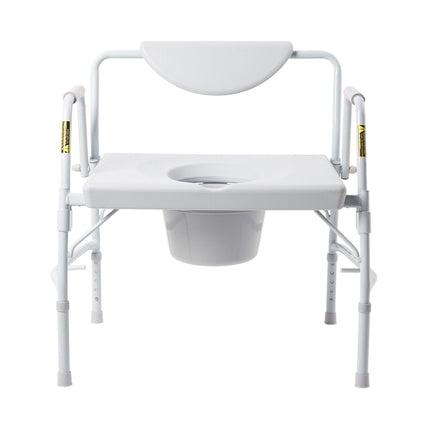 McKesson Commode Chair Drop Arms Steel Frame Padded Backrest 23-1/4 Inch Seat Width | McKesson | SurgiMac