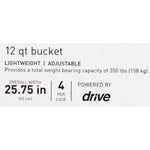 McKesson Commode Chair Fixed Arms Steel Frame Back Bar 13-3/4 Inch Seat Width 146-11105N-4