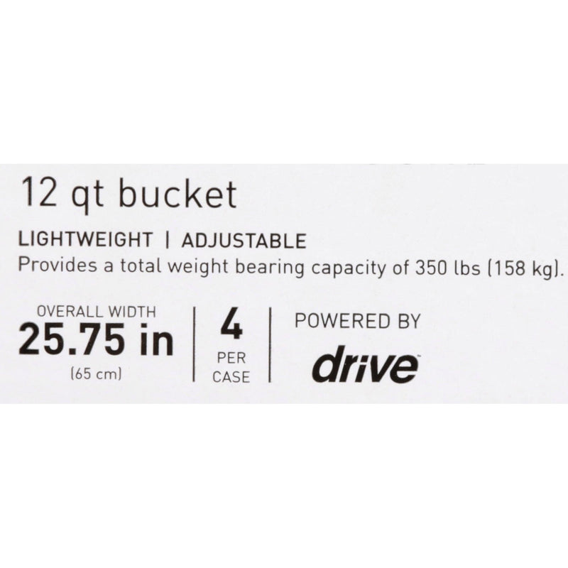 McKesson Commode Chair Fixed Arms Steel Frame Back Bar 13-3/4 Inch Seat Width 146-11105N-4