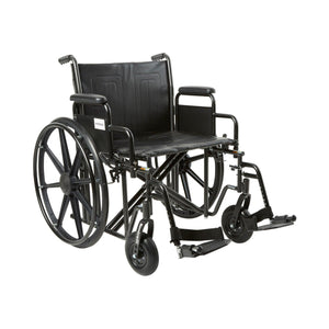 McKesson Dual Axle Desk Length Arm Swing-Away Bariatric Wheelchair 146-STD22ECDDA-SF