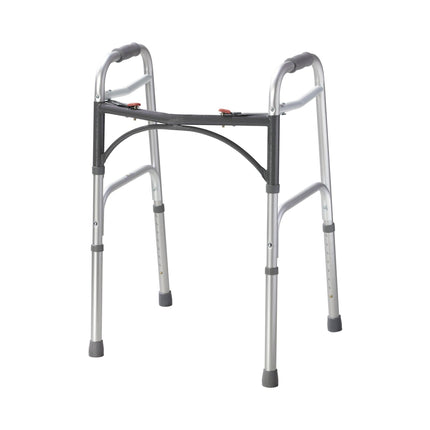 McKesson Folding Walker Adjustable Height Aluminum Frame 350 lbs. Weight Capacity 25 to 32 Inch Height | McKesson | SurgiMac