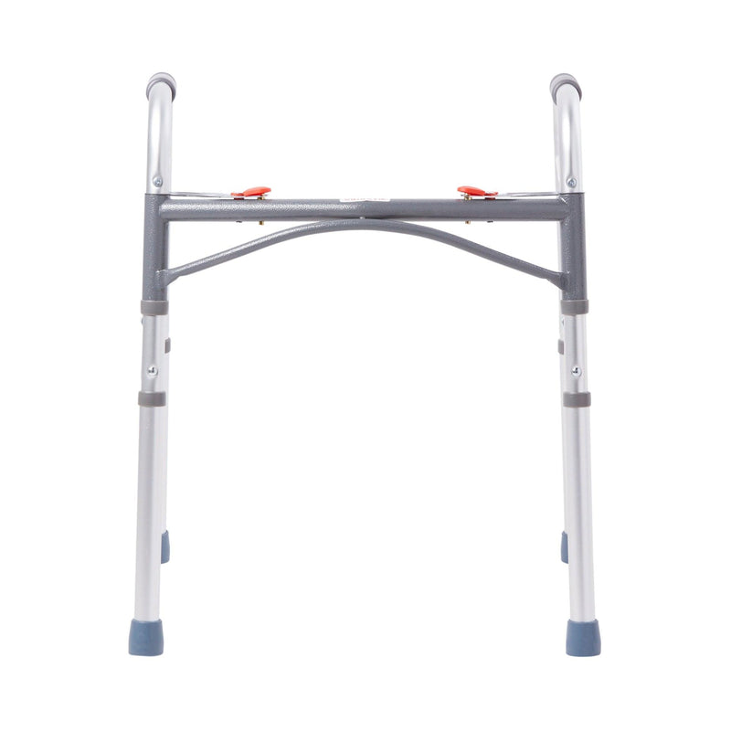 McKesson Folding Walker Adjustable Height Aluminum Frame 350 lbs. Weight Capacity 25 to 32 Inch Height 146-10201-4