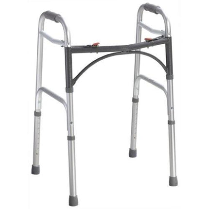 McKesson Folding Walker Adjustable Height Aluminum Frame 350 lbs. Weight Capacity 32 to 39 Inch Height | McKesson | SurgiMac