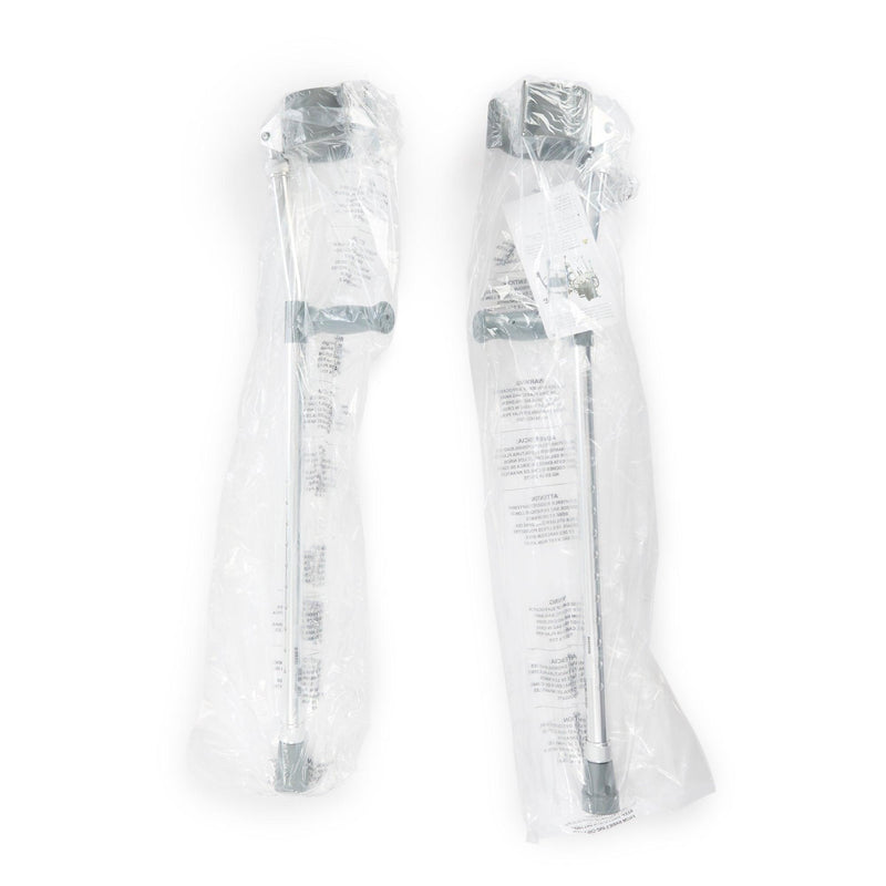 Mckesson Forearm Crutches Adult Steel Frame 300 lbs. Weight Capacity 146-10403-BX