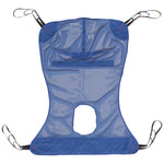 McKesson Full Body Commode Sling 4 or 6 Point Without Head Support X-Large 600 lbs. Weight Capacity 146-13221L