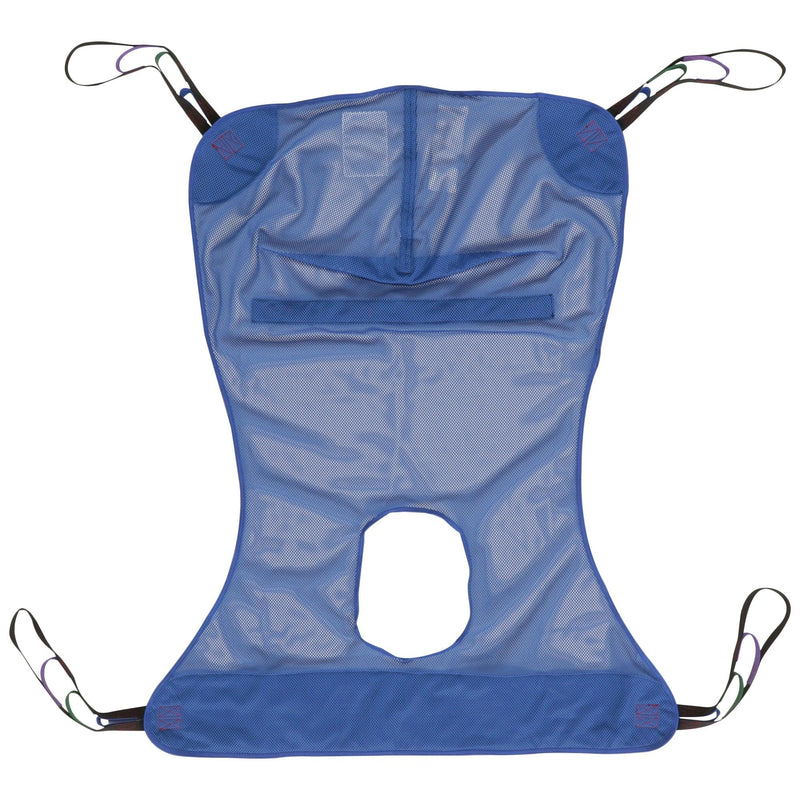 McKesson Full Body Commode Sling 4 or 6 Point Without Head Support X-Large 600 lbs. Weight Capacity 146-13221L