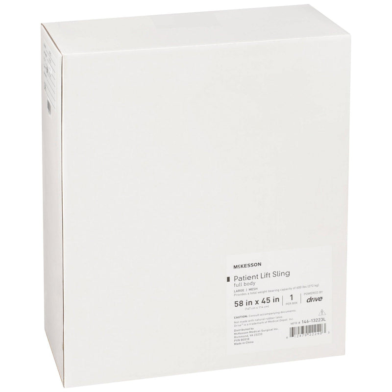 McKesson Full Body Sling 4 or 6 Point Without Head Support Large 600 lbs. Weight Capacity 146-13223M